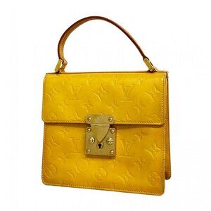 Louis Vuitton Handbag Vernis Spring Street Lime Yellow